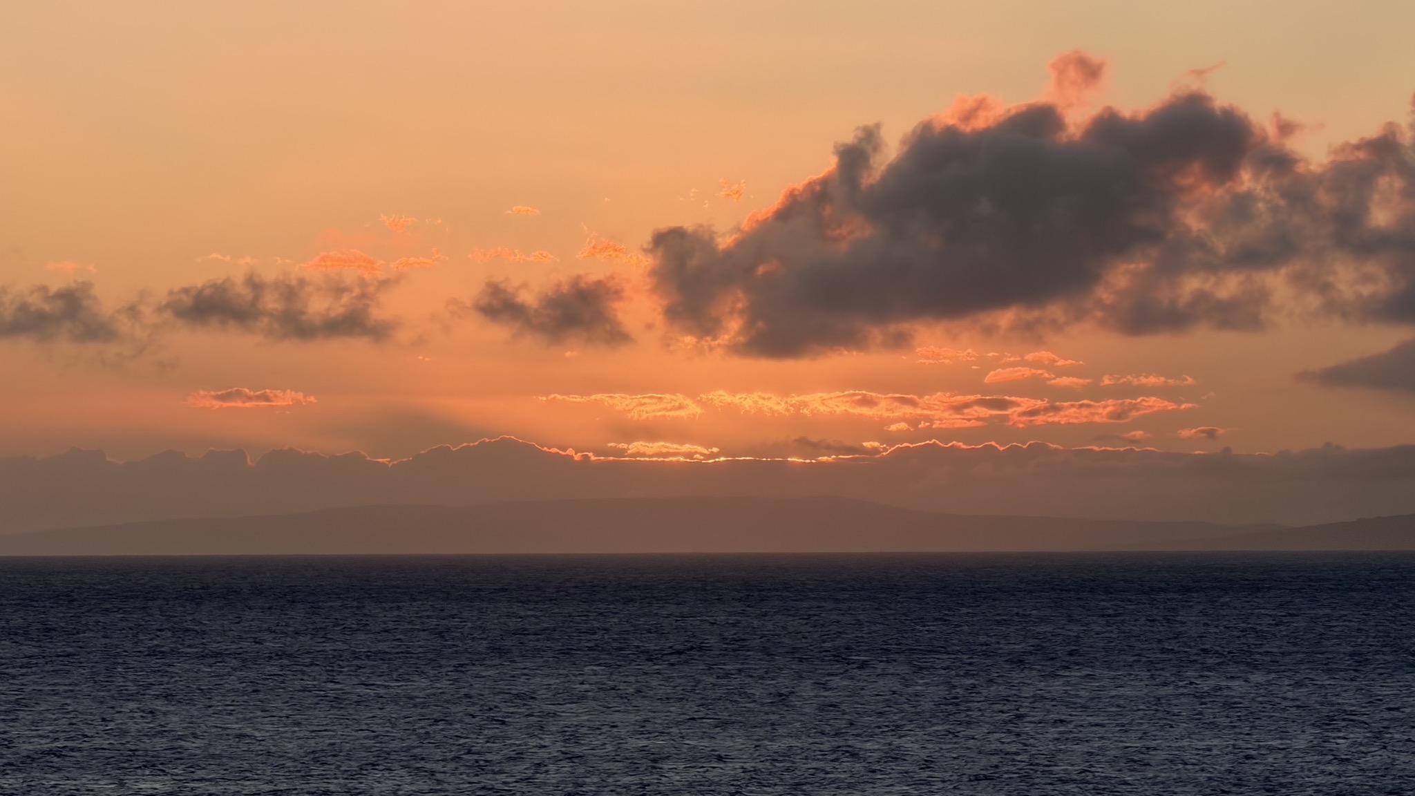 Sunset from our lanai