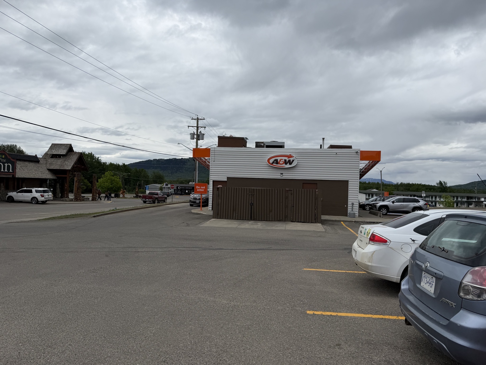 Lunch stop at A&W in Chetwynd