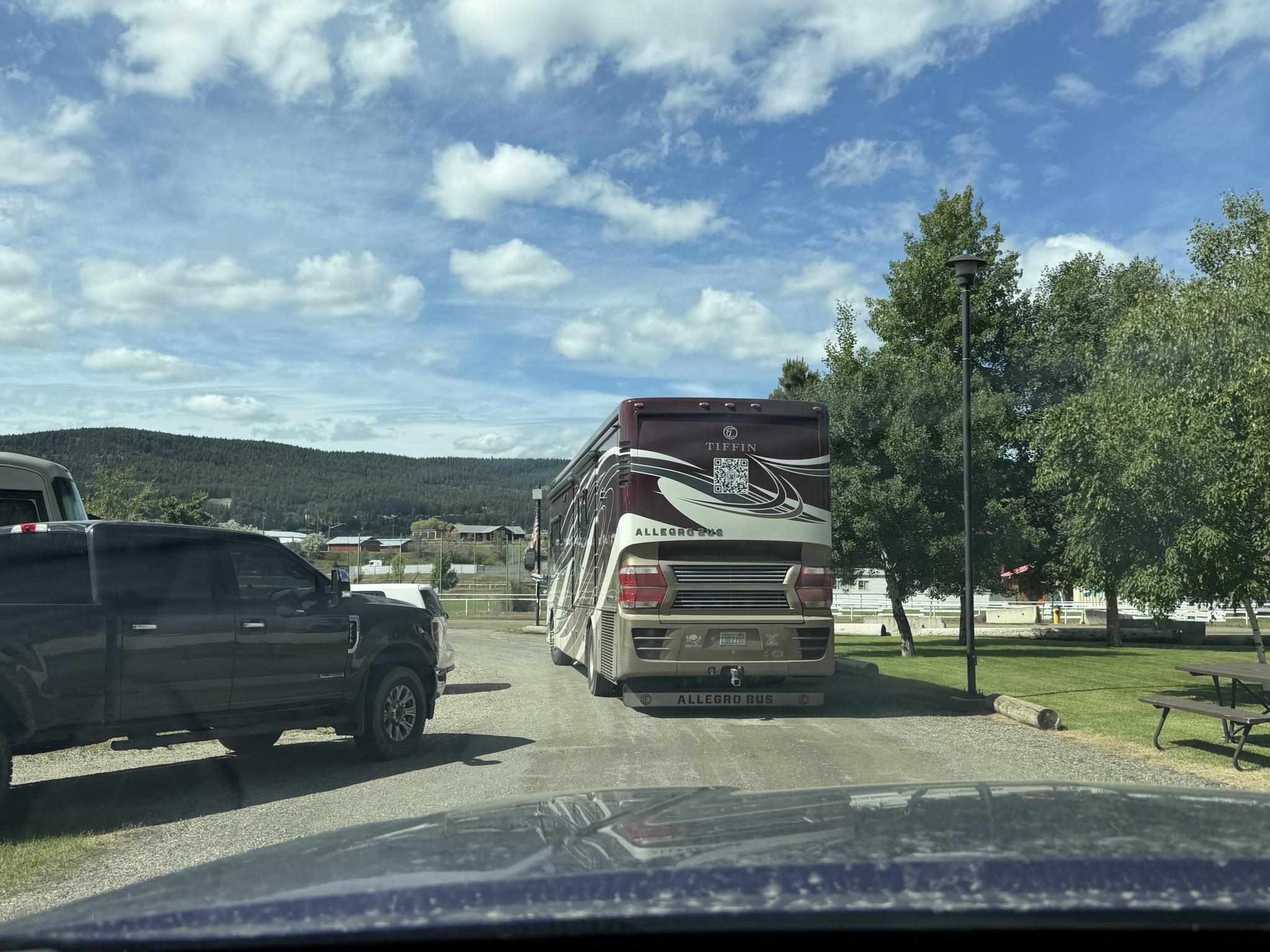 Leaving the campground