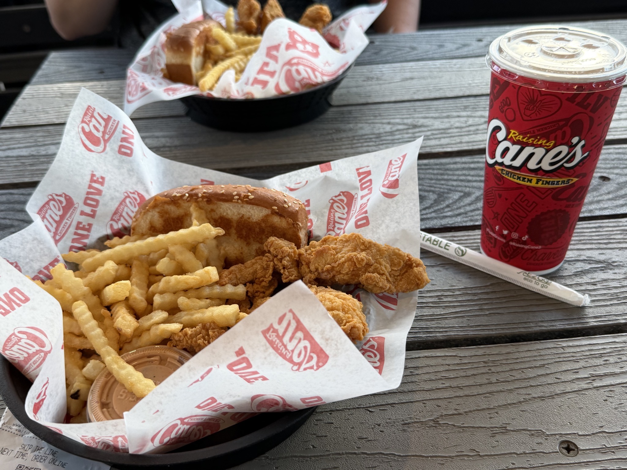 Raising Cane's for dinner