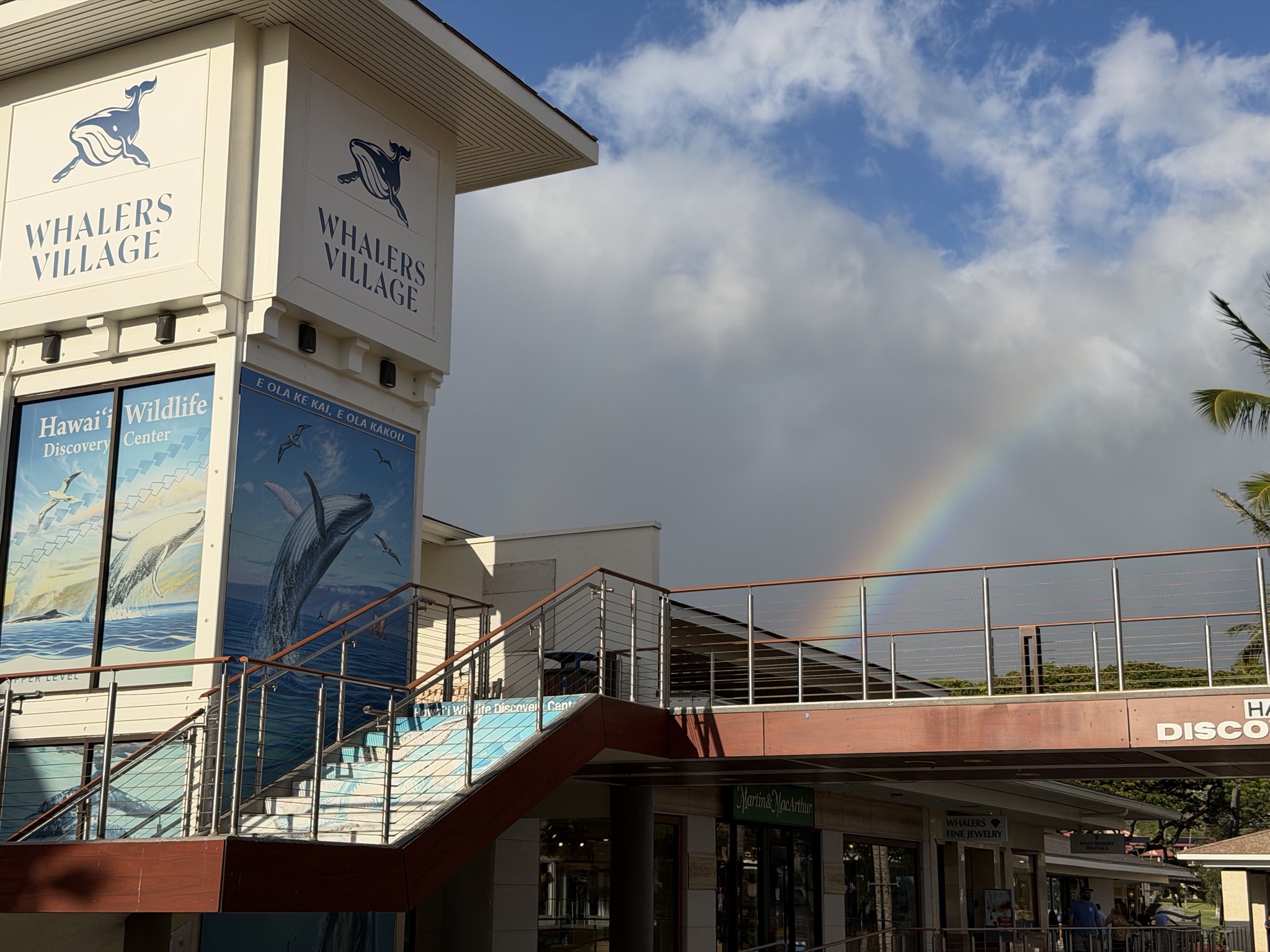 Rainbow at Whalers Village shops