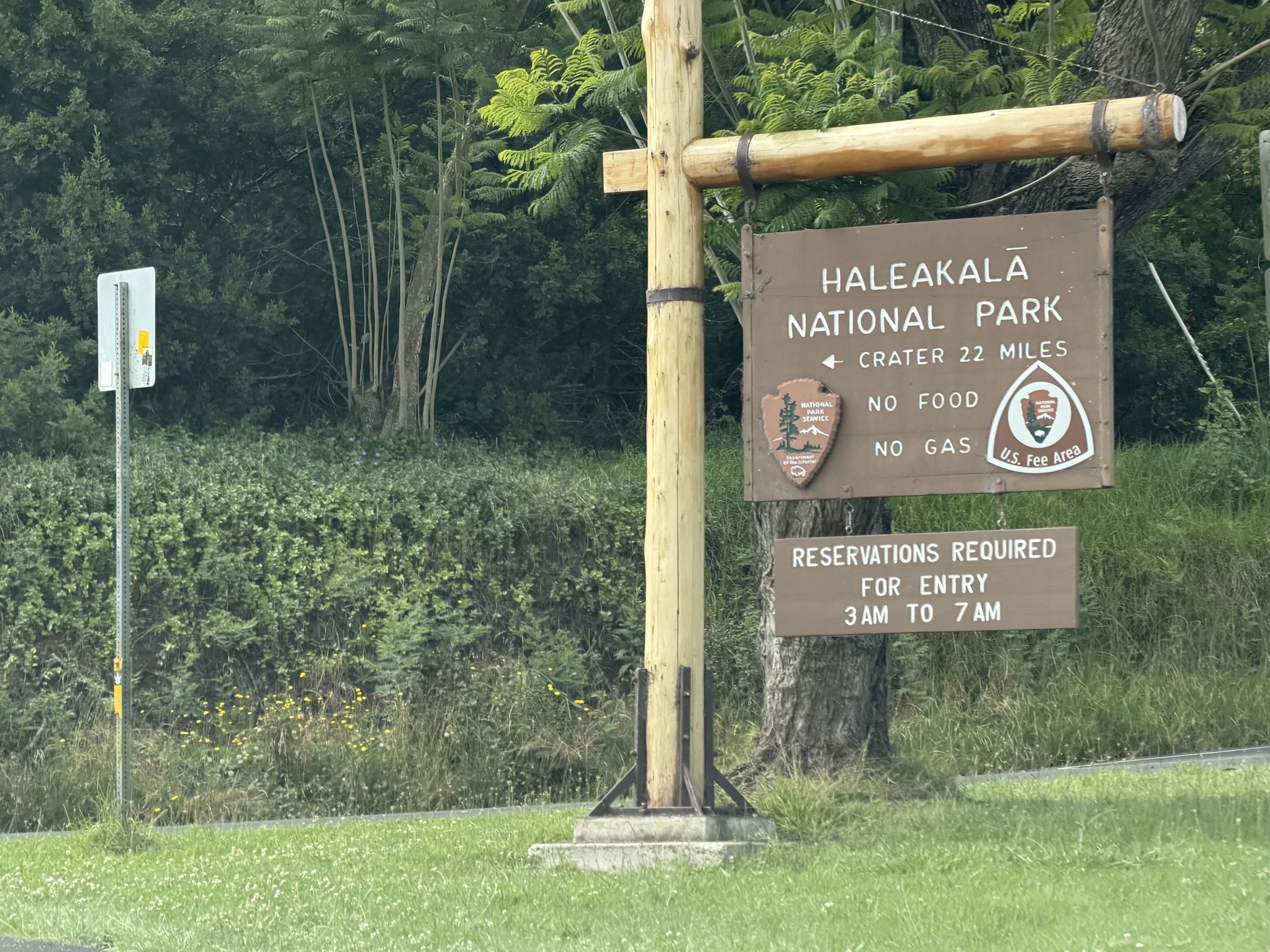 Haleakalā National Park sign