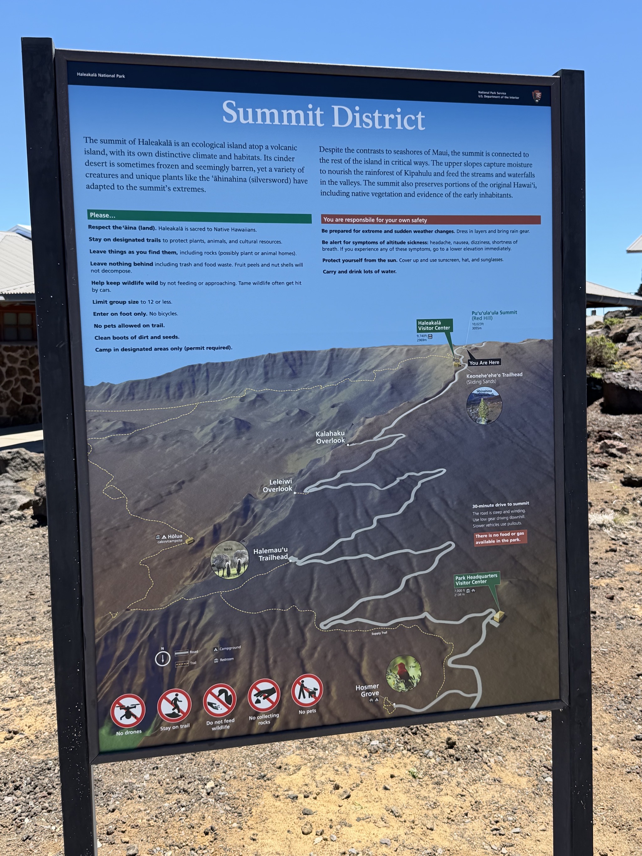 Summit district sign