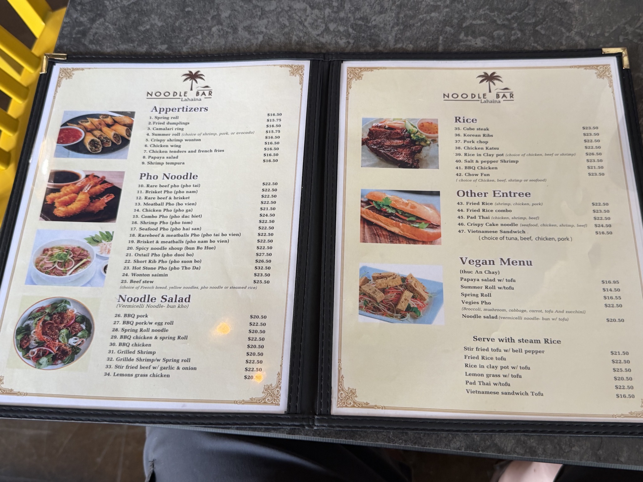 Noodle Bar Lahaina for dinner